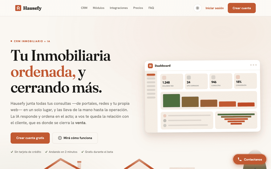 Hausefy — CRM immobilier · Argentine